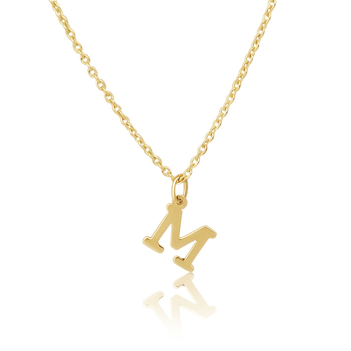 MIMUKA M Pendant Necklace 18K Yellow Gold - MIMUKA