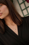 Natural Emerald Necklace 18K Yellow Gold - MIMUKA