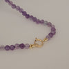 Necklace crafted from natural gemstones and fine 18K yellow gold. - MIMUKA