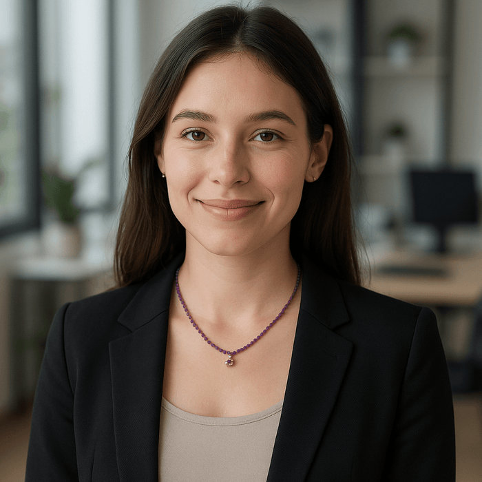 Necklace crafted from natural gemstones and fine 18K yellow gold. - MIMUKA