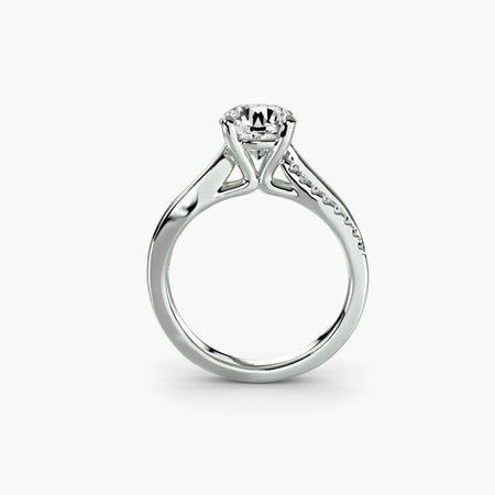 The Split Shank Pavé Solitaire - MIMUKA