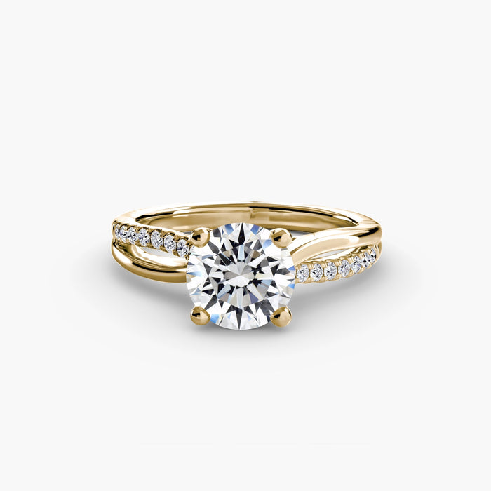 The Split Shank Pavé Solitaire - MIMUKA