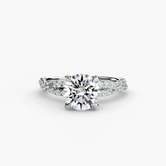 The Twisted Pavé Solitaire - MIMUKA