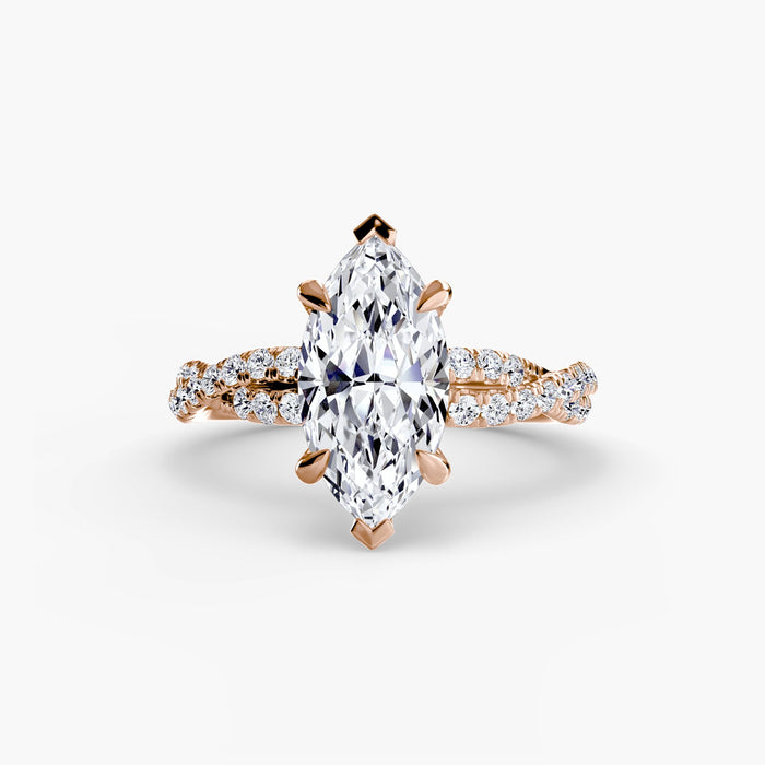 The Twisted Pavé Solitaire - MIMUKA
