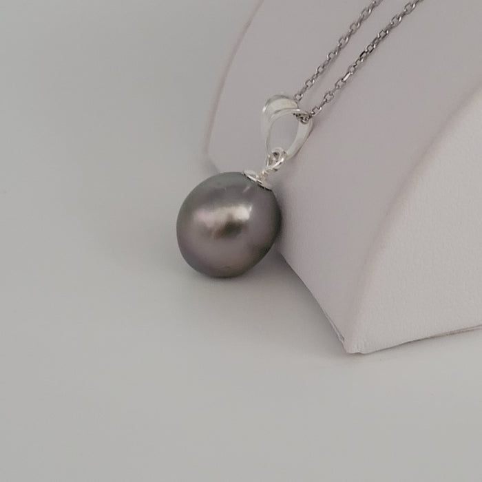 Tahiti Pearl 12 mm Dark Natural Color |  The South Sea Pearl |  The South Sea Pearl