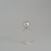 White South Sea Pearl 9 mm Ring Solitaire |  The South Sea Pearl |  The South Sea Pearl