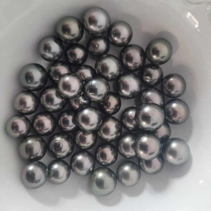 Tahiti Pearls Loose 12-13 mm Dark Color, Round Shape |  The South Sea Pearl |  The South Sea Pearl