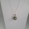 Tahiti Pearl 14 mm Dark Color and High Luster, 18K Gold |  The South Sea Pearl |  The South Sea Pearl