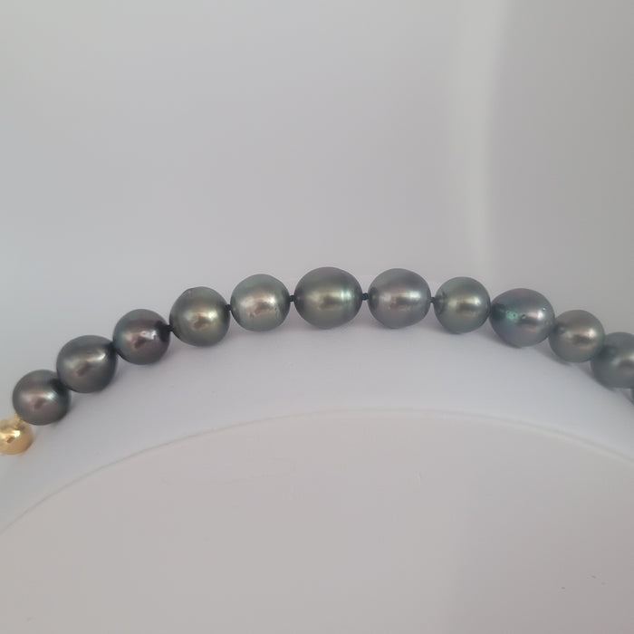 Tahiti Pearls 11-12  mm Dark Color Bracelet |  The South Sea Pearl |  The South Sea Pearl