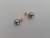 Beautiful Tahitian Pearl Earrings, Manufactured in 18K Yellow Gold & 925 mls Sterling Silver - Only at  The South Sea Pearl