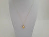 A Deep Golden Natural Color South Sea Pearl 13.30 mm 18 Karat Solid Gold Pendant Necklace -  The South Sea Pearl