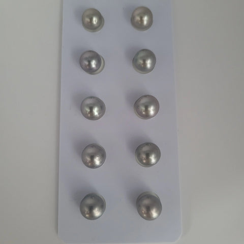 Loose dark Tahitian cultured pearls 9mm round (Pinctada margaritifera) — The South Sea Pearl