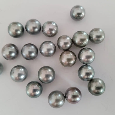 Tahiti Pearls 9 mm Round AAA, High Luster, Wholesale Lot 20 Pieces (Pinctada margaritifera) - Only at The South Sea Pearl