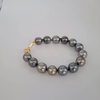 Bracelet of Tahitian Pearls, Natural Color and High Luster, 18 Karat Solid Gold | The South Sea Pearl |  The South Sea Pearl