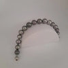 Tahitian Pearls Bracelet AAA, Round, Natural Color and Luster, 18K Solid White Gold |  The South Sea Pearl |  The South Sea Pearl