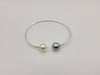 Bangle of Tahiti Pearl & White South Sea Pearl 9-10 mm - Only at  The South Sea Pearl