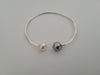 Bangle of Tahiti Pearl & White South Sea Pearl 9-10 mm - Only at  The South Sea Pearl