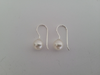 Dangle South Sea Pearl Earrings, of 9 mm & 925 Sterling Silver, French Hook Earrings A -  The South Sea Pearl