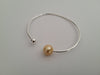 Gokden South Sea Pearl Bangle 9-10 mm Natural Color Sterling Silver Bangle - Only at  The South Sea Pearl