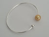 Gokden South Sea Pearl Bangle 9-10 mm Natural Color Sterling Silver Bangle - Only at  The South Sea Pearl