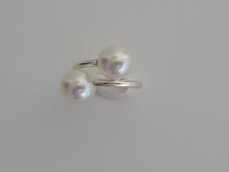 South Sea Pearl Ring 9-10 mm White Color - Only at  The South Sea Pearl