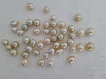 South Sea Pearls 10-12 mm Drop Shape Natural Color - Only at  The South Sea Pearl