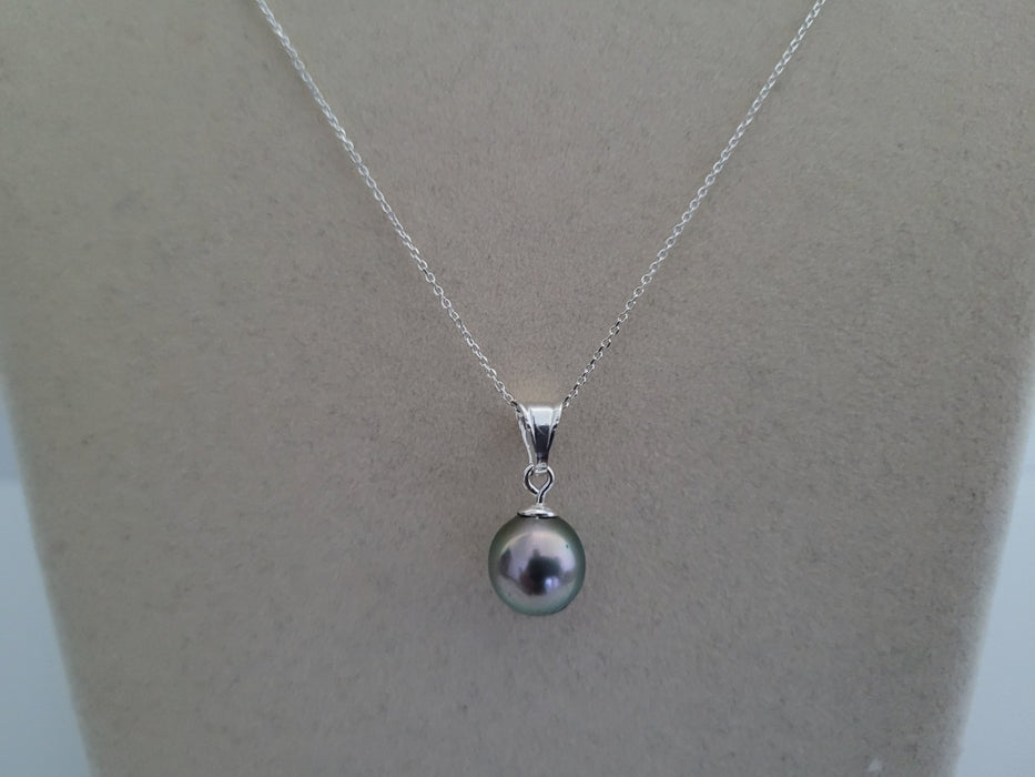 Tahiti Pearl Pendant, 10 mm Natural Color and High Luster AAA - Only at  The South Sea Pearl