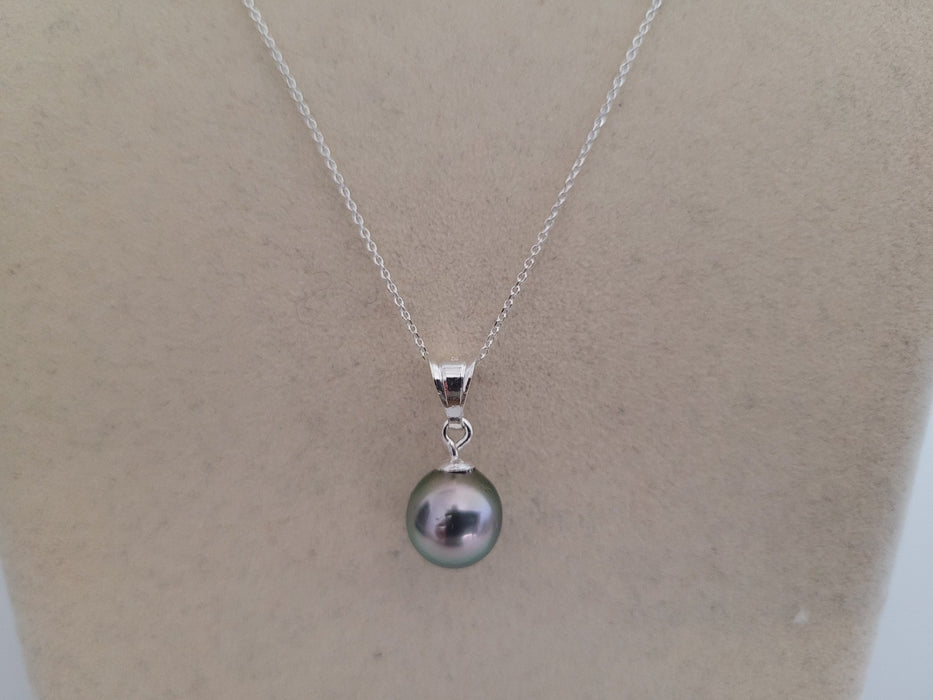 Tahiti Pearl Pendant, 10 mm Natural Color and High Luster AAA - Only at  The South Sea Pearl