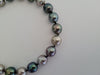 Tahiti Pearls 9-10 mm of Natural Multicolors,  18 karat White Gold Clasp - Only at  The South Sea Pearl