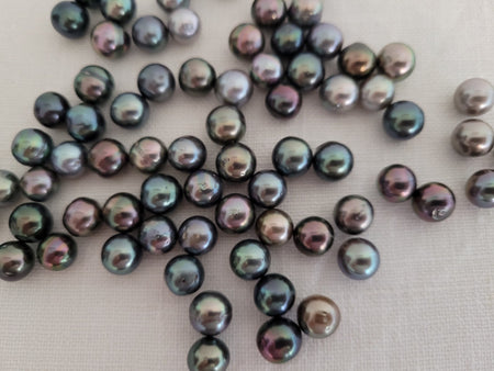 Tahiti Pearls 9 mn Natural Dark Multicolor, High Luster, Wholesale Lot - Only at  The South Sea Pearl