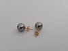 18 Karat gold Tahiti Pearls 10 mm round natural color | South Sea Pearls |  The South Sea Pearl